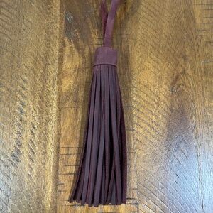 *RARE* EUC Portland Leather Goods Merlot Jumbo Leather Tassel